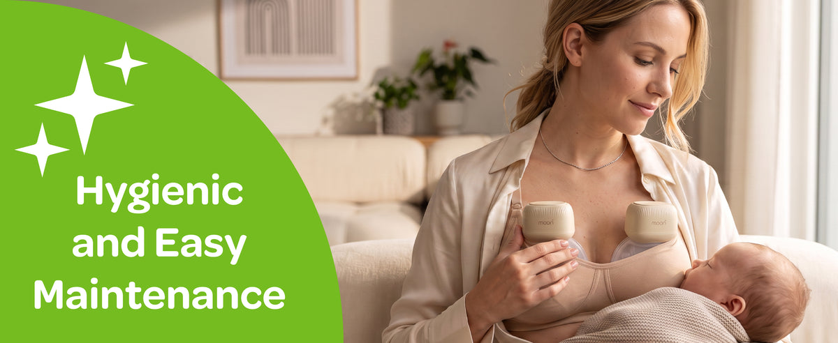 MOON Wearable Double Electric Breast Pump – Hands-Free