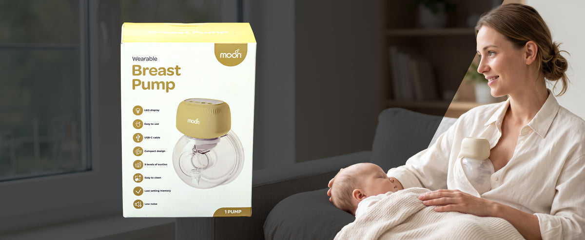 MOON Wearable Electric Breast Pump – Hands-Free Single Pump