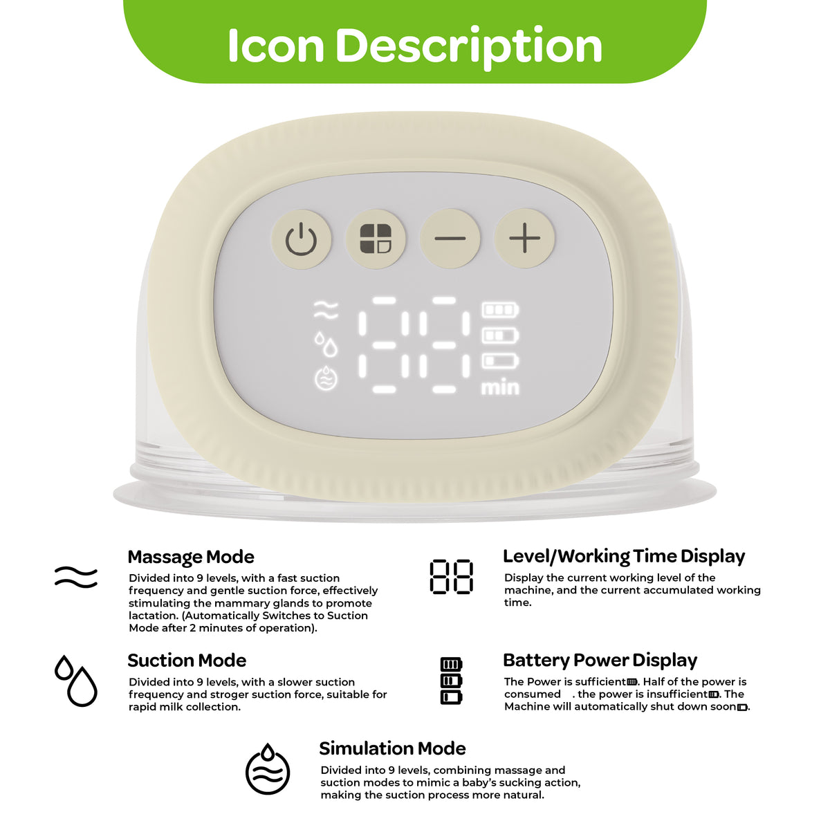 MOON Wearable Electric Breast Pump – Hands-Free Single Pump
