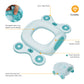 MOON Travel Baby Potty Seat (Blue) / MOON Disposable Toilet Seat Cover (Dino, 66 x 63 cm)