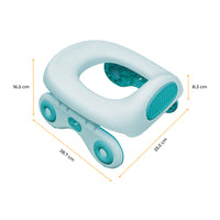 MOON Travel Baby Potty Seat (Blue) / MOON Disposable Toilet Seat Cover (Dino, 66 x 63 cm)