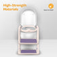 MOON Kids Step Stool Potty Trainer Seat (Pink and Purple) / MOON Disposable Toilet Seat Cover (Dino, 66 x 63 cm)