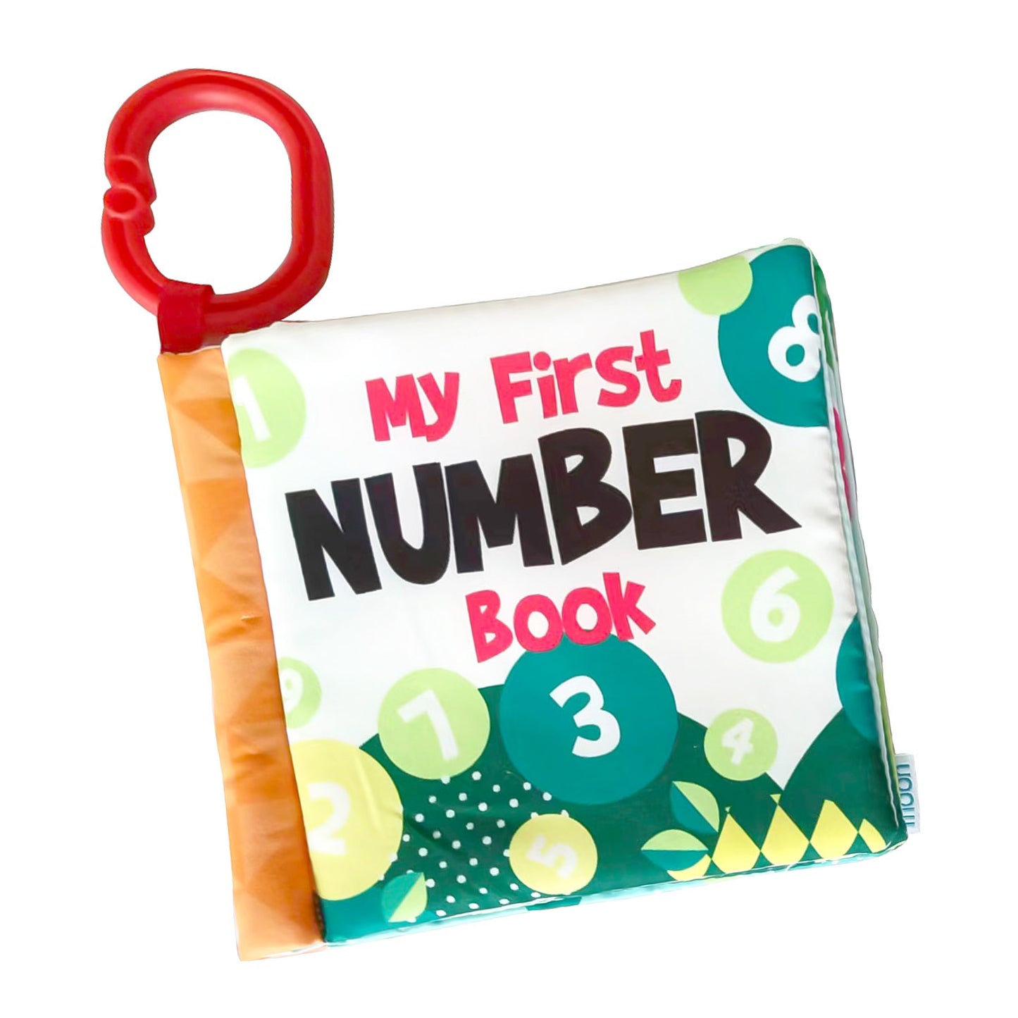 MOON Chirpy Playmat - Jungle Friends / MOON Organic Feeding Nursing Pillow (White, Organic Fabric) / MOON Soft Cloth Book - Numbers