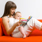 MOON Perky Playmat (Jungle) / MOON Organic Feeding Nursing Pillow (White, Organic Fabric) / MOON Soft Cloth Book (Animals)