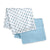 MOON Bamboo Muslin Wrap/ Swaddle-Elephant Print & Blue.