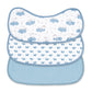 MOON Organic Burpy Cloth. (8 Layer)-Bear, Forest,& grey
