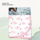 MOON Organic Burpy Cloth. (8 Layer)-Bear, Forest,& grey