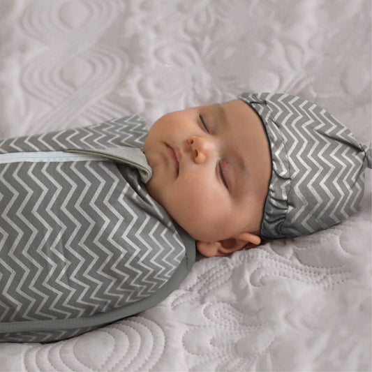 MOON swaddle pods 0-2m- Orange and Forest Print