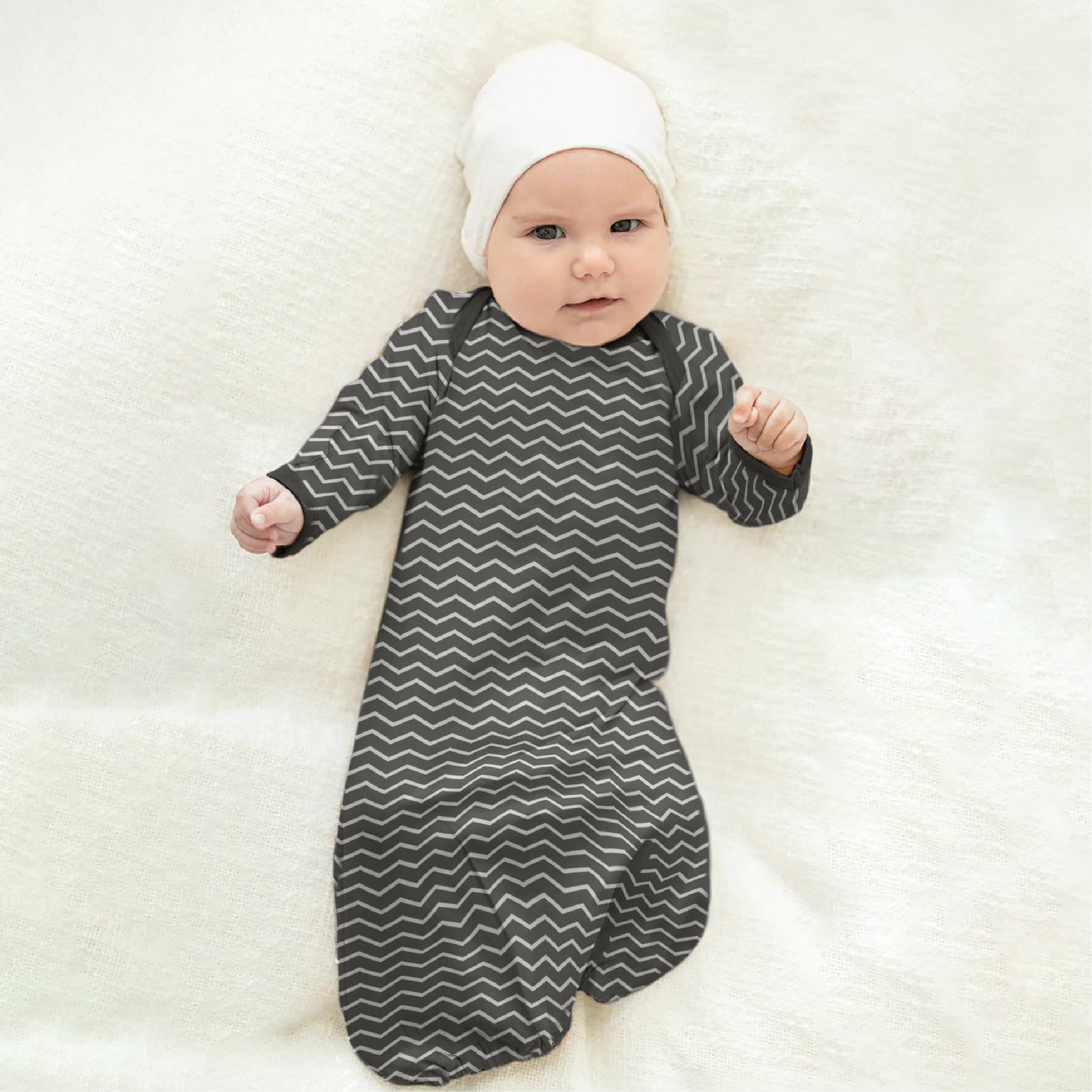 MOON Swing Circle / MOON Organic Sleep Gown Set of 2 (Grey and Zigzag Print) / MOON Tiny Tots Foot Rattle / MOON Baby Teether Rattle - Soft Ball