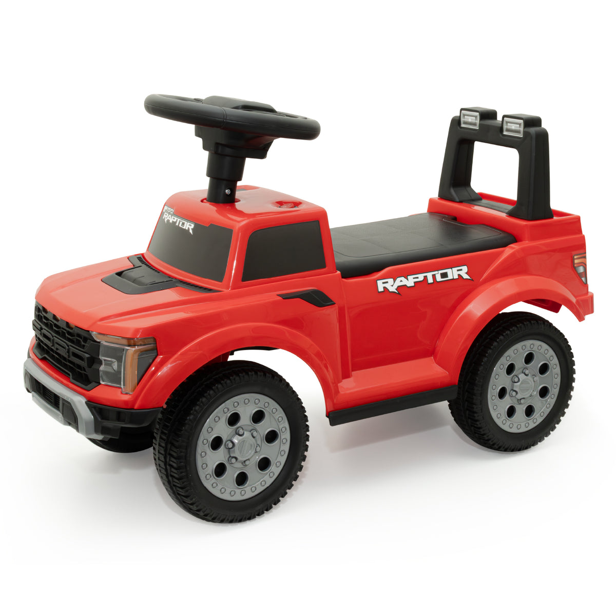 MOON Licensed Ford F150 Raptor Foot-to-Floor Ride-On Car for Toddlers,12-36 Months -Red