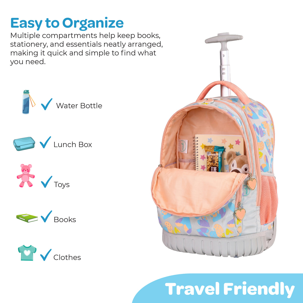 MOON  3 in 1 Kids Trolley Set