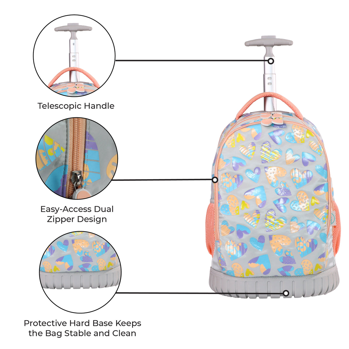 MOON  3 in 1 Kids Trolley Set