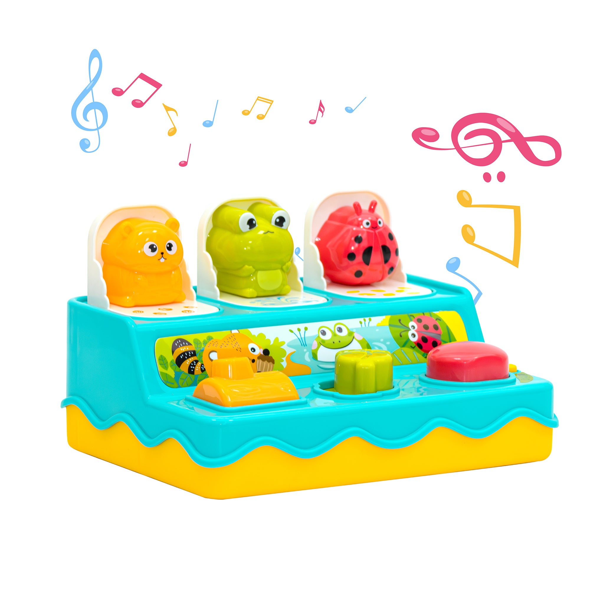 MOON Pop Up Animals Toy for Kids with Music