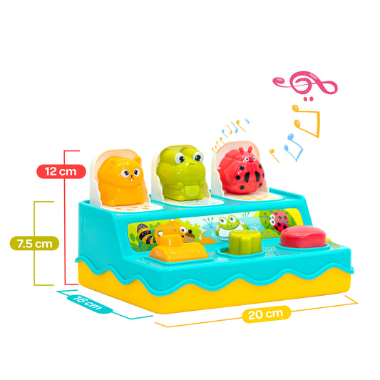 MOON Pop Up Animals Toy for Kids with Music
