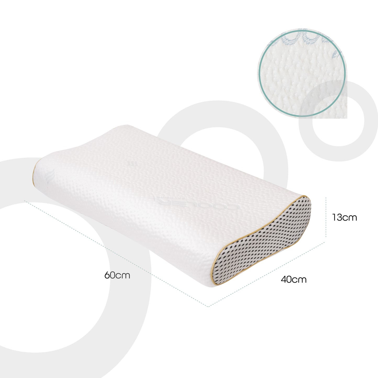 MOON  CONTOUR  Memory Foam Pillow,