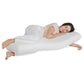 MOON  Multi function pillow - Full Body Pillow with Memory Foam, Long Pillow (White)