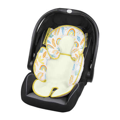 وسادة دعم الجسم من MOON - وسادة مقعد السيارة - وسادة دافئة - وسادة دعم قابلة للغسل لحديثي الولادة - زهور