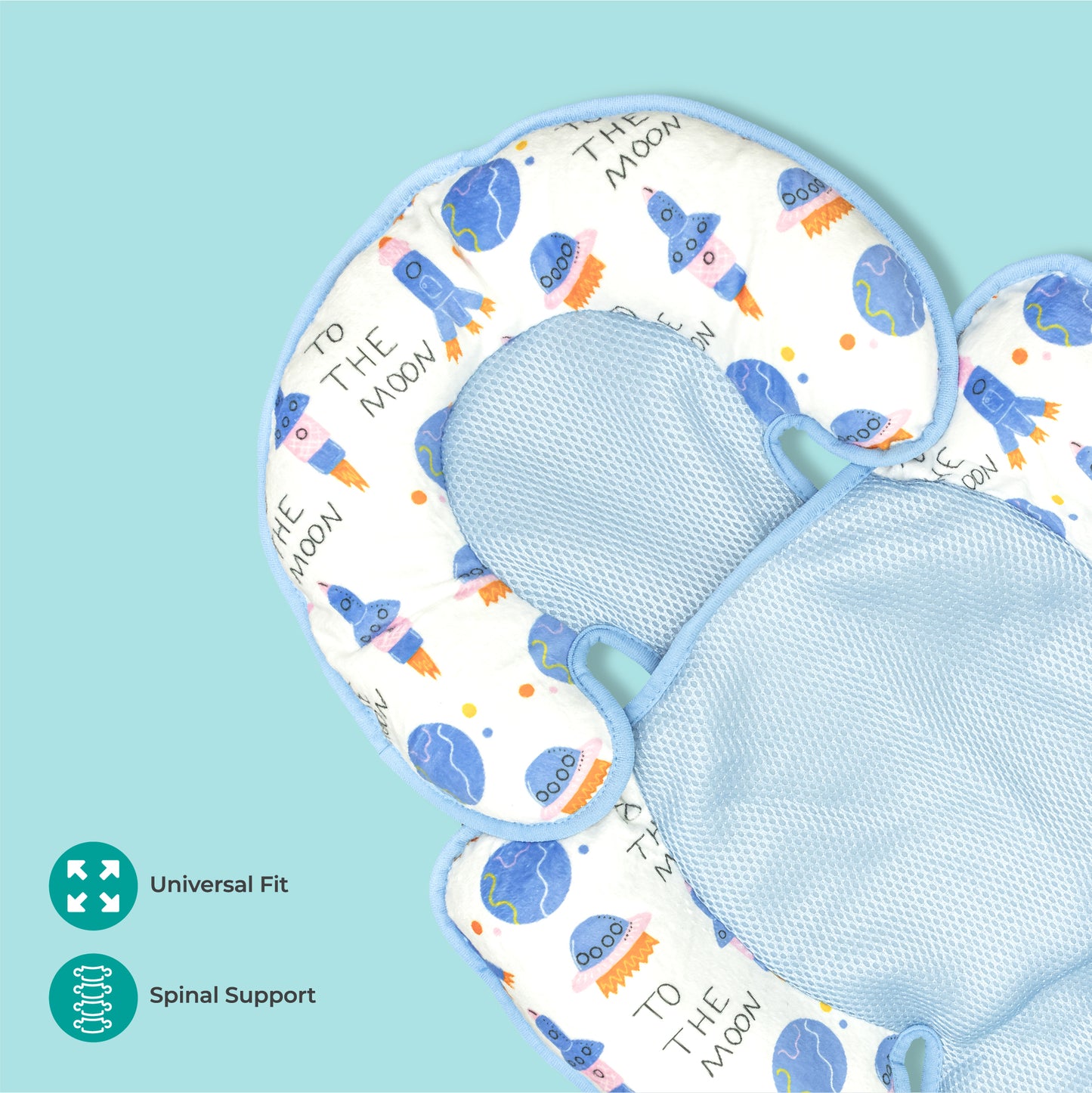 MOON Body Support Cushion-Car seat Pad Seat Warm Pad-Washable support pillow for new-born-Rockets