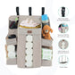 MOON Wooden Portable Crib Brown / Baby Crib Organizer  / Crib & Pram Mattress (Classic Foam Moses Basket Mattress)