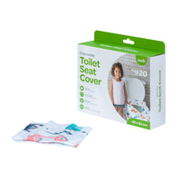 MOON Travel Baby Potty Seat (Blue) / MOON Disposable Toilet Seat Cover (Dino, 66 x 63 cm)