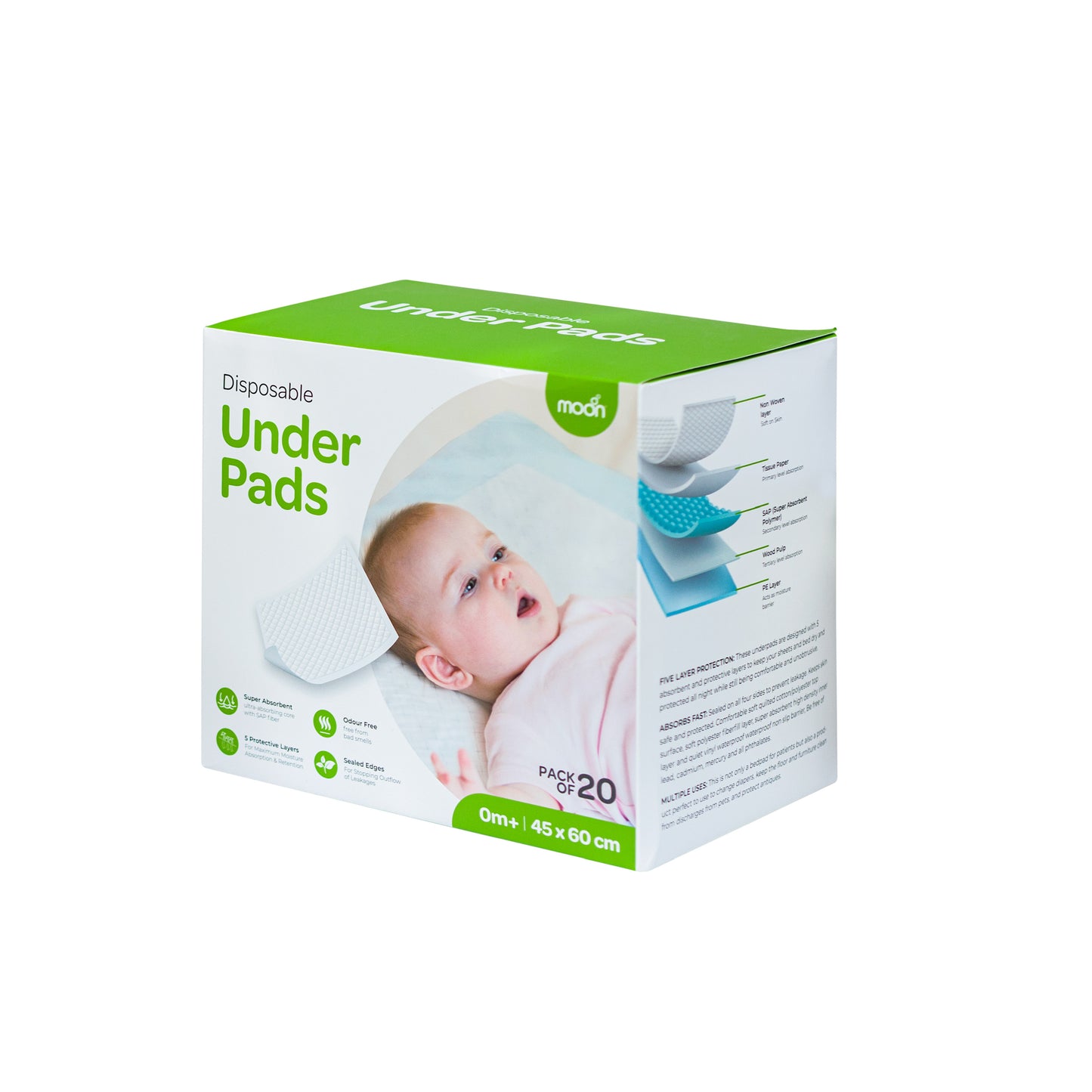 MOON Disposable under pads ( 45 x 60 cm)