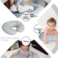 MOON  Feeding Pillow with Bamboo rayon - Grey
