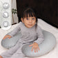 MOON  Feeding Pillow with Bamboo rayon - Grey