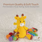 MOON Handcrafted Crochet  Toy with Ring & Clip Hanger-Giraffe