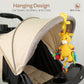 MOON Handcrafted Crochet  Toy with Ring & Clip Hanger-Giraffe