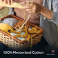 MOON Handcrafted Crochet  Toy with Cuddle Ring - Lion
