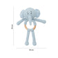 MOON Handcrafted Crochet  Toy with Cuddle Ring-Elephant