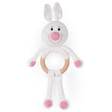 MOON Handcrafted Crochet  Toy with Cuddle Ring -Bunny