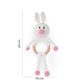 MOON Handcrafted Crochet  Toy with Cuddle Ring -Bunny