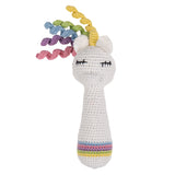 MOON Handcrafted Crochet Knitted Loop Rattle Toy -Pony