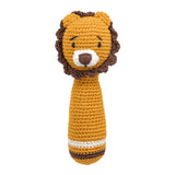 MOON Handcrafted Crochet Knitted Loop Rattle Toy-Lion