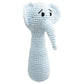 MOON Handcrafted Crochet Knitted Loop Rattle Toy-Elephant
