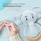 MOON Handcrafted Crochet Ring Rattle Toy-Elephant
