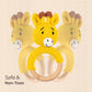 MOON Handcrafted Crochet Ring Rattle Toy-Giraffe