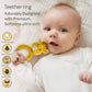 MOON Handcrafted Crochet Ring Rattle Toy-Giraffe