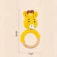 MOON Handcrafted Crochet Ring Rattle Toy-Giraffe
