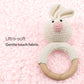 MOON Handcrafted Crochet Ring Rattle Toy-Bunny