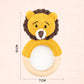 MOON Handcrafted Crochet Ring Rattle Toy-Lion