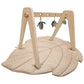 سجادة لعب للأطفال على شكل ورقة القيقب من MOON Natures Nook - بيج