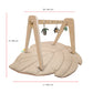 سجادة لعب للأطفال على شكل ورقة القيقب من MOON Natures Nook - بيج