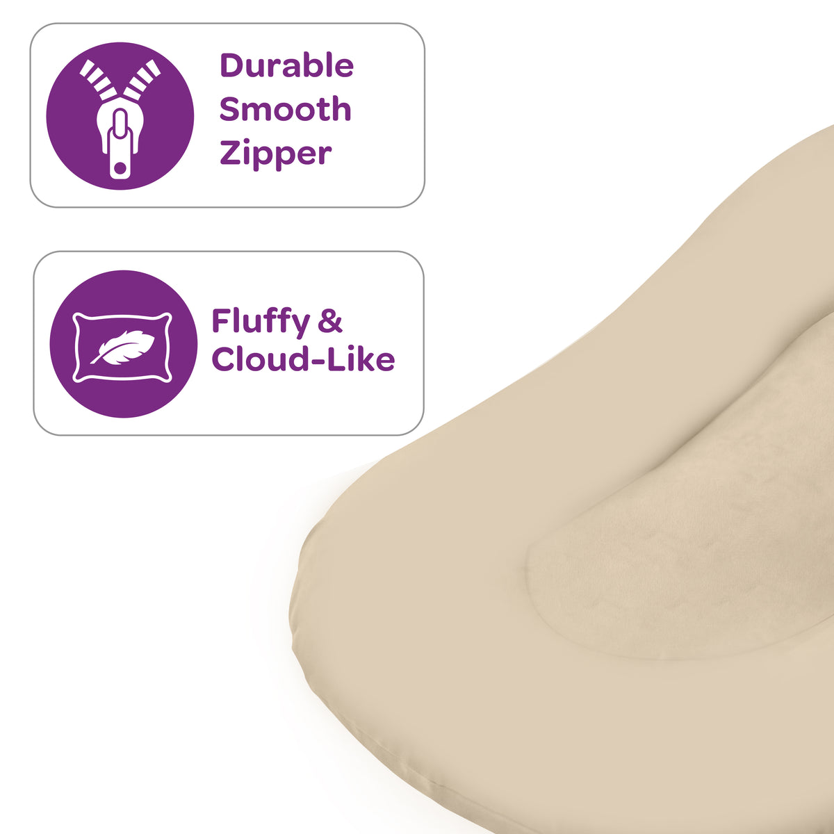 MOON Premium Baby Lounger - Beige