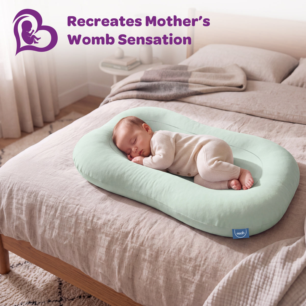 MOON Premium Baby Lounger - Green