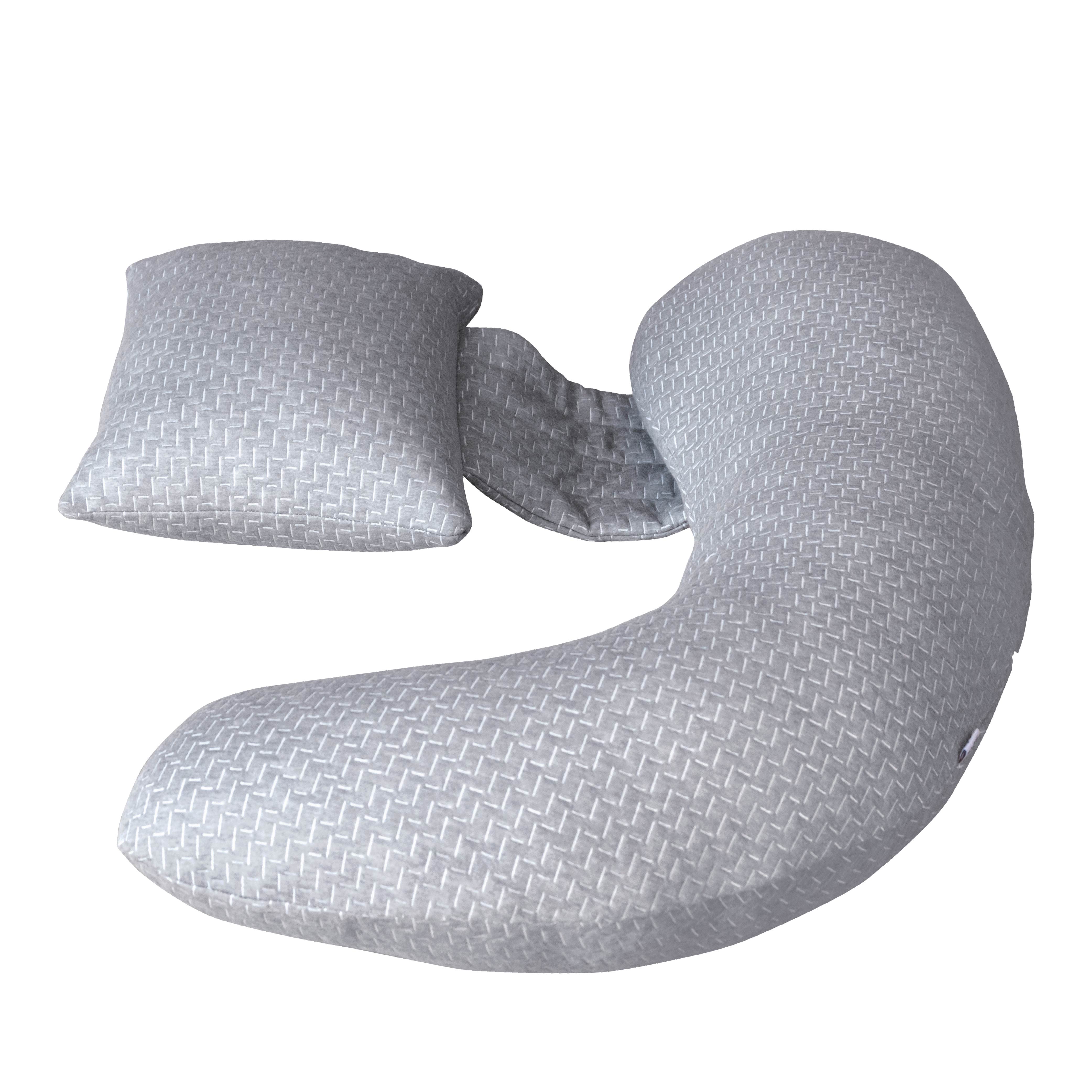 MOON  Bamboo Multi-Position Pregnancy Pillow - Grey