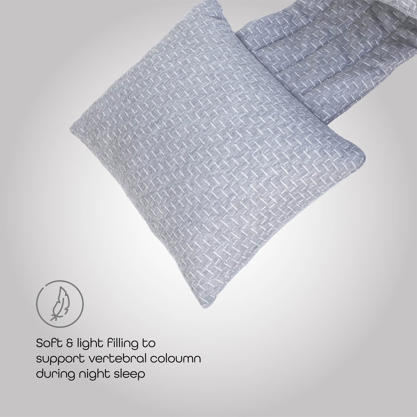 MOON  Bamboo Multi-Position Pregnancy Pillow - Grey