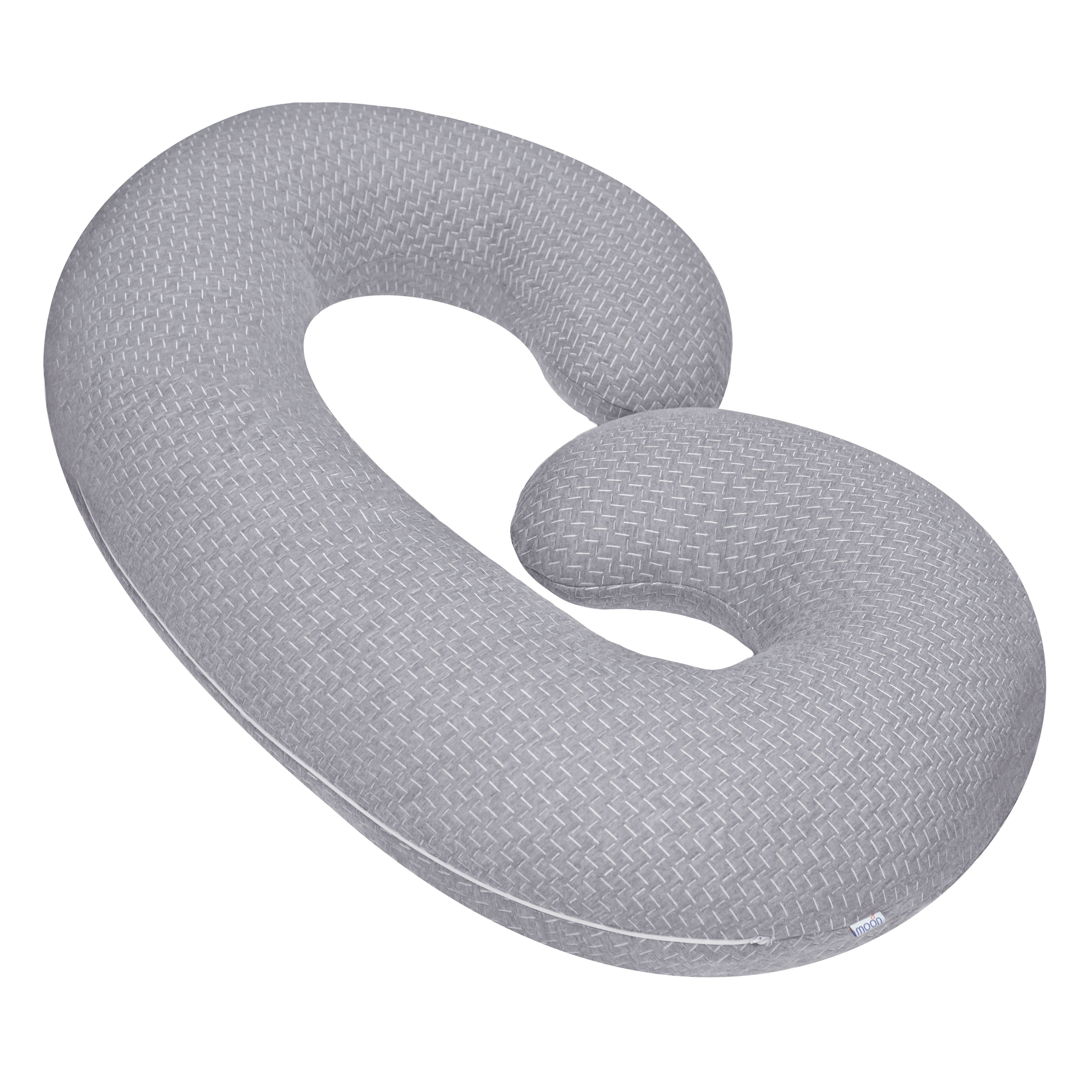 MOON Bamboo Maternity Pillow- Grey