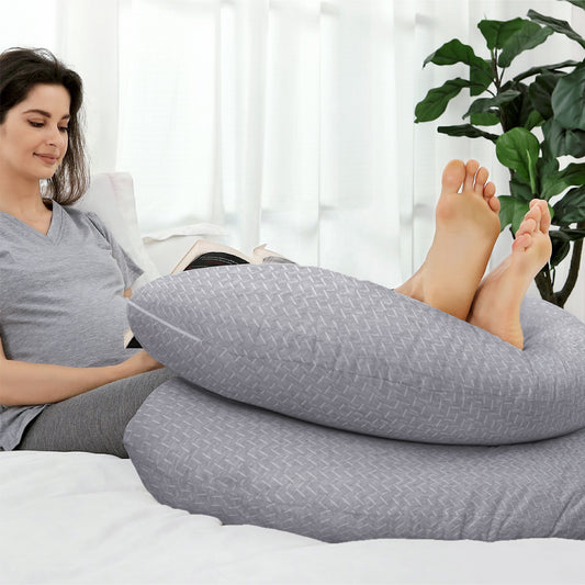 MOON Bamboo Maternity Pillow- Grey